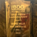 George Willie 2022 BDO Alliance Award